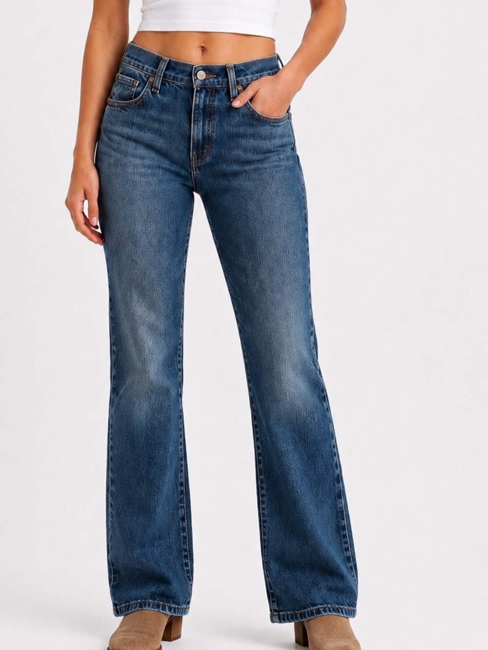 Levi’s 550 Relaxed Bootcut Jeans Y2K Made in Mexico Medium Wash Size 12S 31x28.5